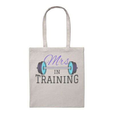 Mrs In Training - Women's Tee - Heavy Duty Canvas Tote Bag Thumbnail