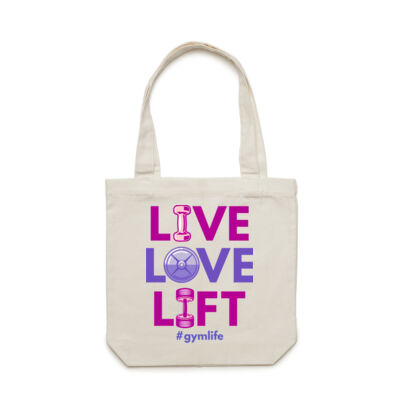Live Love Lift - Carrie Tote Bag  Thumbnail