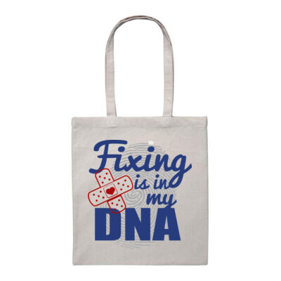 Fixing Is In My DNA - Heavy Duty Canvas Tote Bag Thumbnail