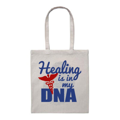 Healing Is In My DNA - Heavy Duty Canvas Tote Bag Thumbnail