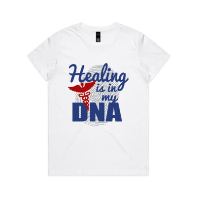 Healing Is In My DNA - Womens Maple Tee Thumbnail
