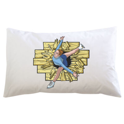 Breakout Ice Skate Woman - Pillowcase  Thumbnail