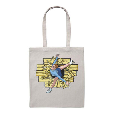 Breakout Ice Skate Woman - Heavy Duty Canvas Tote Bag Thumbnail