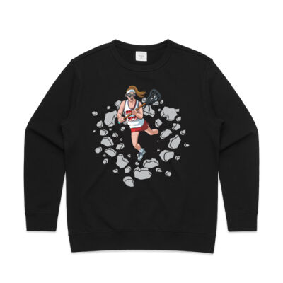 Breakout Lacrosse Woman - Womens Premium Crew Thumbnail
