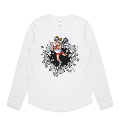 Breakout Lacrosse Woman - Womens Curve Longsleeve Tee Thumbnail