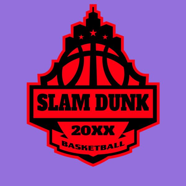 SLAM DUNK Basketball Logo Template Thumbnail