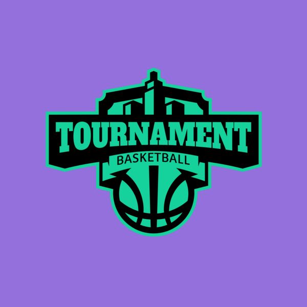 Tournament Basketball logo template Thumbnail