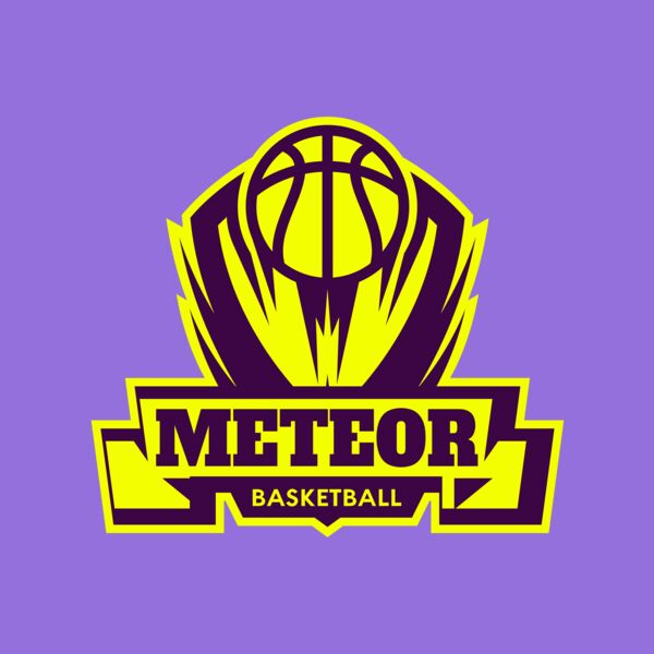 Meteor Basketball Logo Template Thumbnail