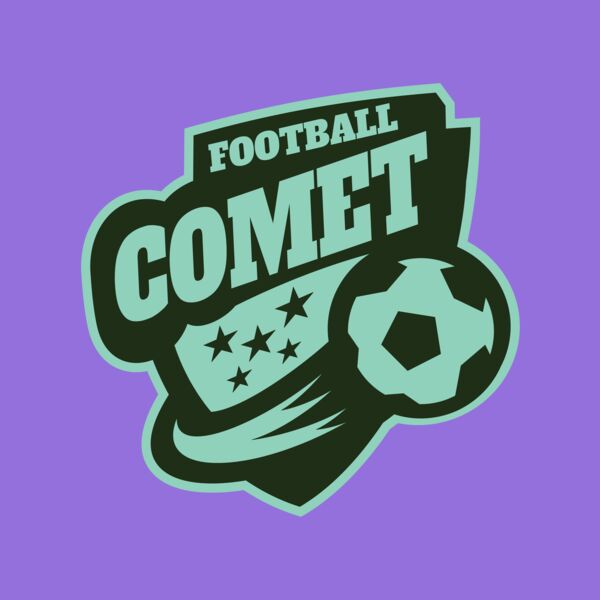 Comet Football logo template Thumbnail