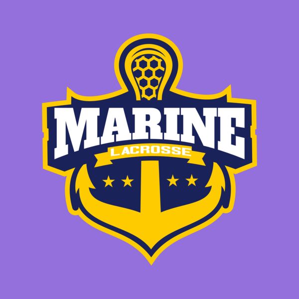 Marine Lacrosse Logo Template Thumbnail