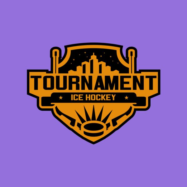 Tournament Ice Hockey logo template 02 Thumbnail