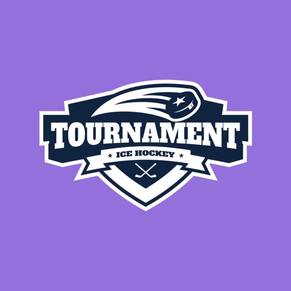 Tournament Ice Hockey logo template 02 Thumbnail