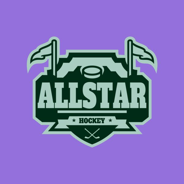All Star Hockey Tournament logo template 02 Thumbnail