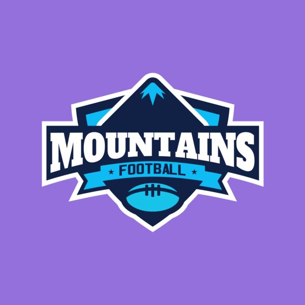 Mountains Football logo template Thumbnail