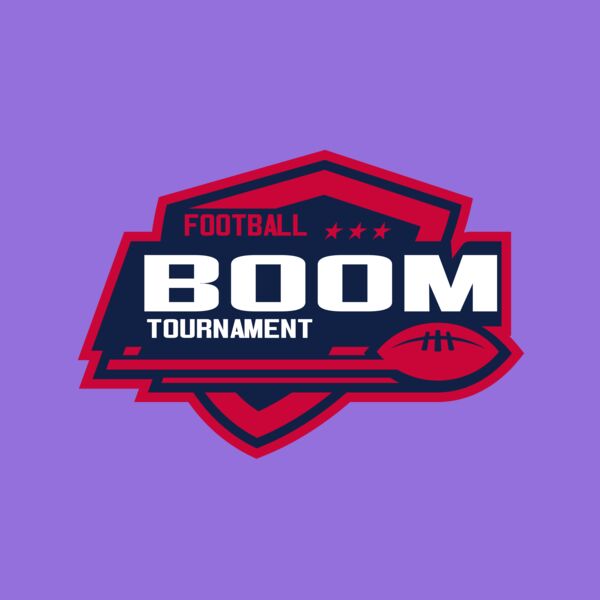 Boom Tournament Football logo template Thumbnail