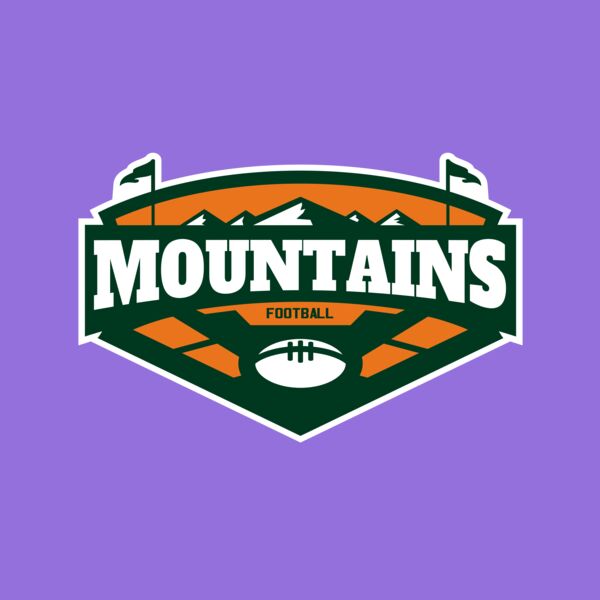 Mountains Football logo template 02 Thumbnail