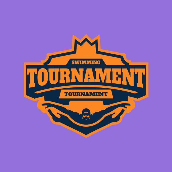 Swimming Tournament logo template Thumbnail