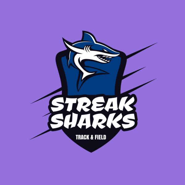 Sharks Track & Field Team Logo 01 Thumbnail