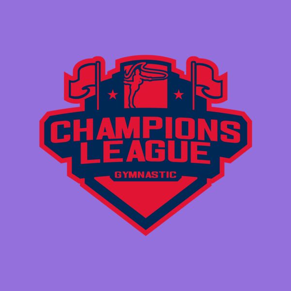 Champions League Gymnastic logo template Thumbnail