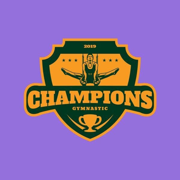 Champions Gymnastic logo template Thumbnail